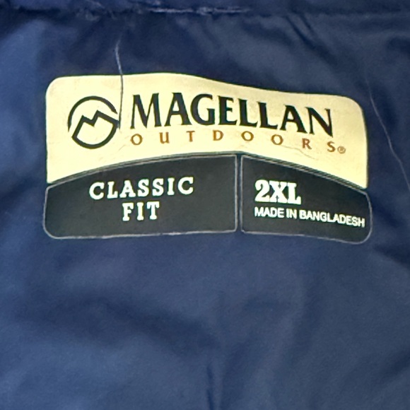 Magellan Outdoors Faux Sherpa‎ Classic Fit Men's Pullover Size 2XL Blue - Picture 4 of 10